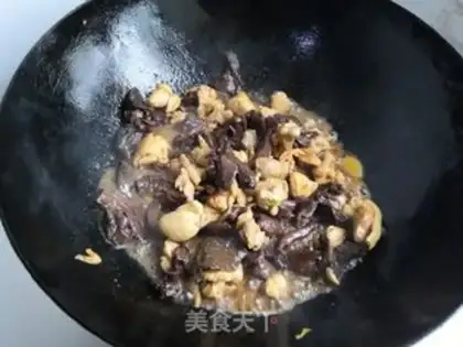 Make Chicken leg and red mushroom step 6