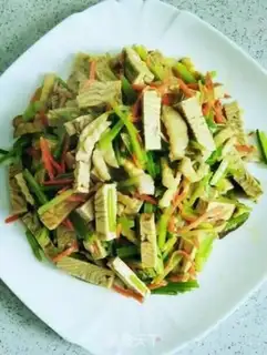 Make Tofu fried celery step 11