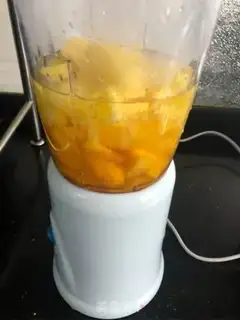 Make Pineapple mango juice step 3