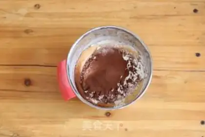 Make Chocolate mashed chestnut cake step 2