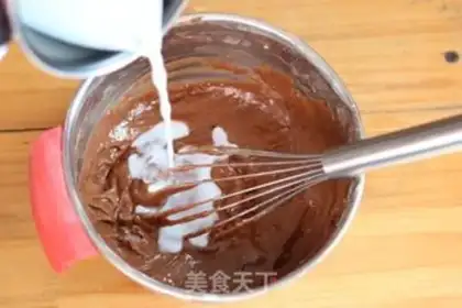 Make Chocolate mashed chestnut cake step 3