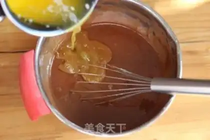 Make Chocolate mashed chestnut cake step 4