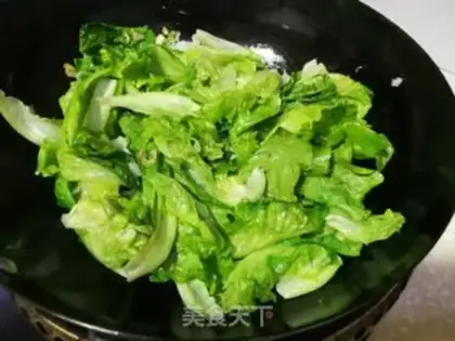 Make Garlic lettuce step 3