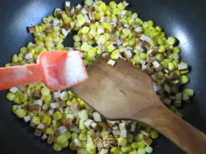 Make Scrambled corn step 4