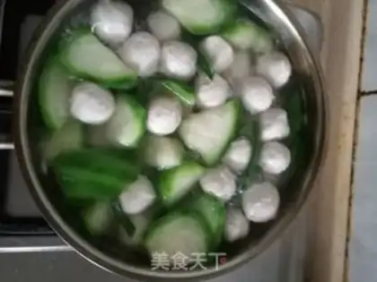 Make Meatball melon soup step 3