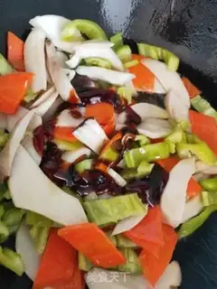 Make Puffing almond mushrooms step 4