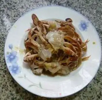 Make Crab fried beans step 1