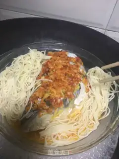 Make Pire chopping fish head noodles step 16