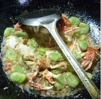 Make Crab fried beans step 7