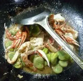 Make Crab fried beans step 9