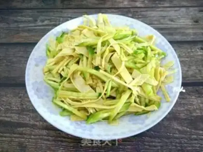 Make cucumber bean peel step 6