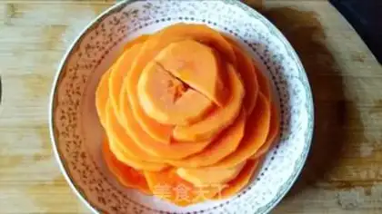 Make Orange papaya step 1