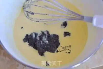 Make Black sesame ricin cake step 2