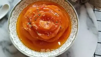 Make Orange papaya step 4