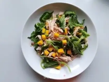 Make Ice mango chicken salad step 4