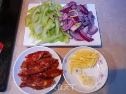 Make Weenie fried celery step 0