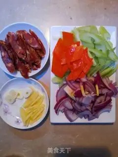 Make Weenie fried celery step 1