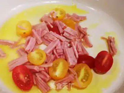 Make Tomato ham pasta step 9