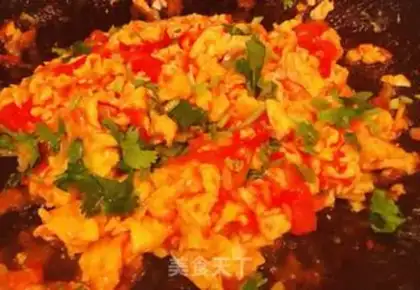 Make Tomato egg cover cooking step 7