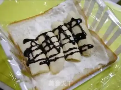 Make Banana chocolate sandwich step 3