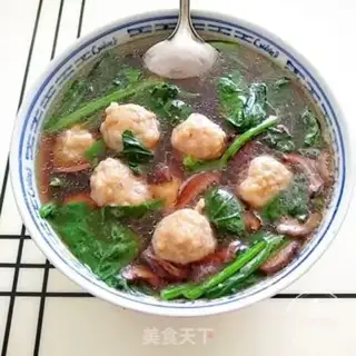 Make Chickenball spinach soup step 10