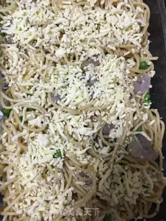 Make Peas and shrimp and cheese step 5