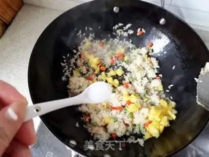 Make Pineapple rice step 7