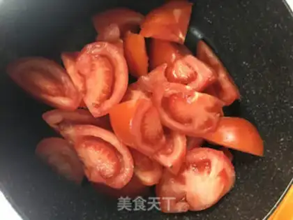 Make Tomato pickles, bean petal soup step 0