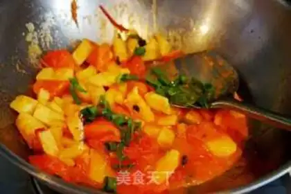 Make Pineapple fried tomatoes step 5
