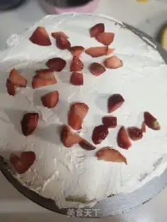 Make Strawberry cream cake step 10