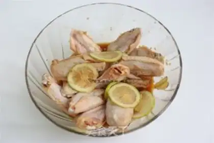 Make Lemon and chicken wings step 2
