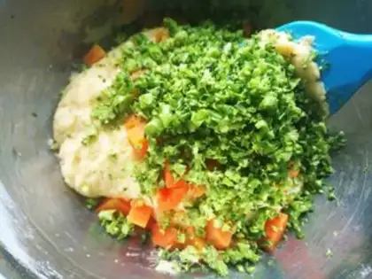 Make Vegetable steam bread step 8