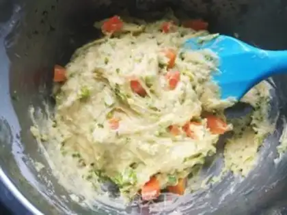 Make Vegetable steam bread step 9