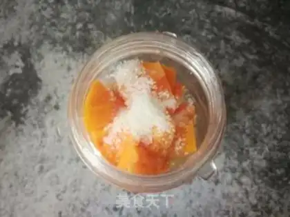 Make Pineapple papaya shake step 3