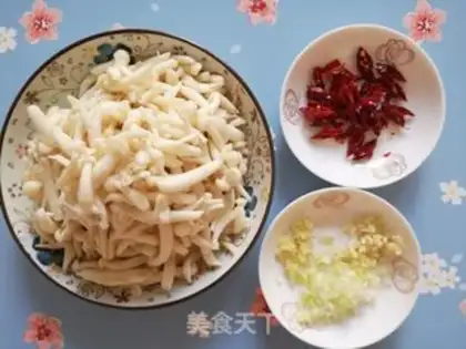 Make White mushrooms step 1