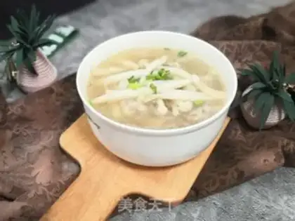 Make The pine mushroom soup step 5