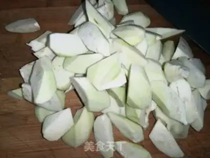 Make Sugar and eggplant step 2