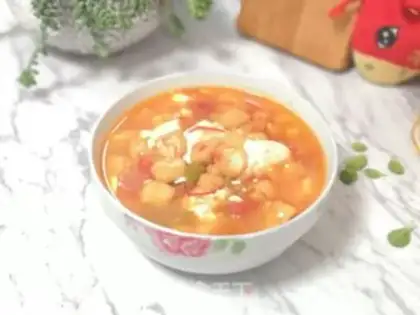 Make Tomato tofu soup step 8