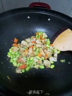Make Fish cakes, fried beans step 3