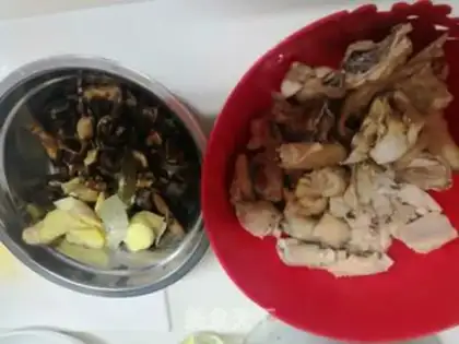 Make The mushroom chicken step 1