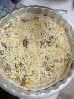 Make Corn beef pizza step 8