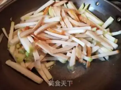 Make Fish cakes and radish step 7