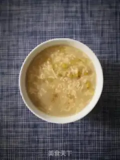 Make Green bean congee step 4