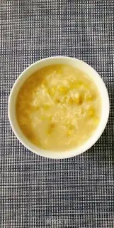 Make Green bean congee step 7