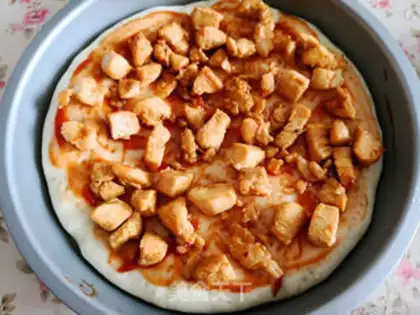Make Chicken pizza step 8