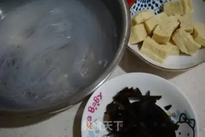 Make Duck blood fan soup step 0