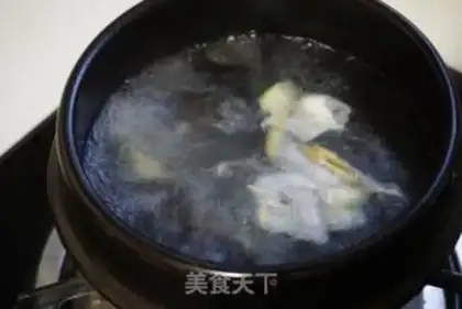 Make Duck blood fan soup step 4