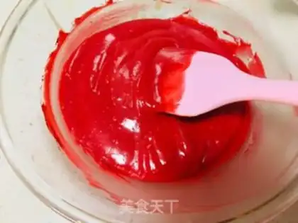 Make Red velvet lemon Madeleine step 4