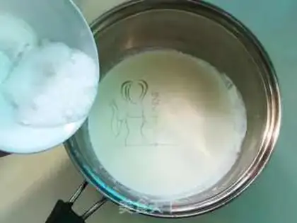 Make Cream and eggs step 2