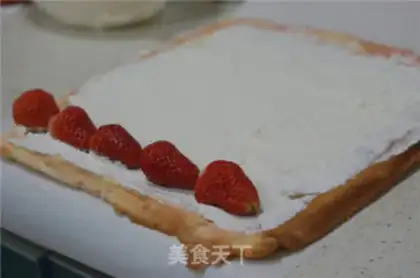 Make Strawberry rolls step 9